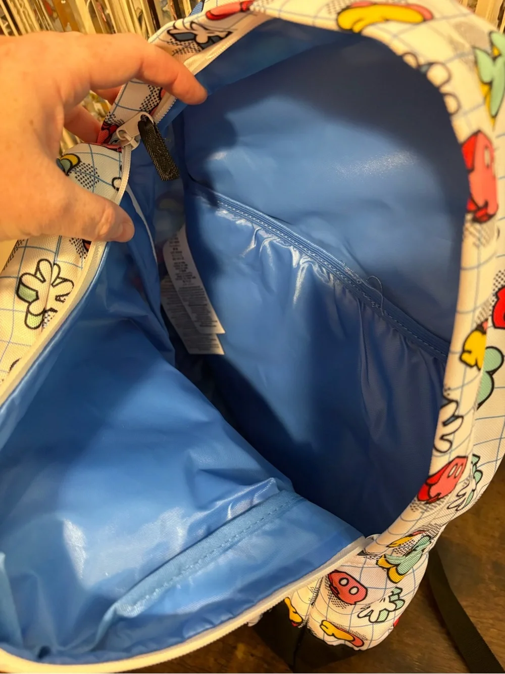 Disney Parks Full Size Backpack with Mickey Mouse Symbols!